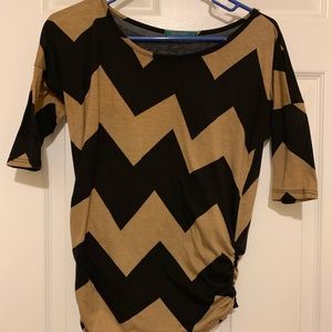 Elbow Length Chevron Shirt